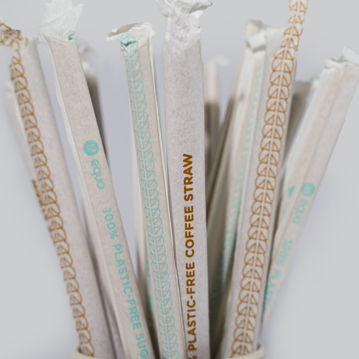 Sugarcane Drinking Straws (Wholesale/Bulk), Standard Size - 1000 count - EQUO