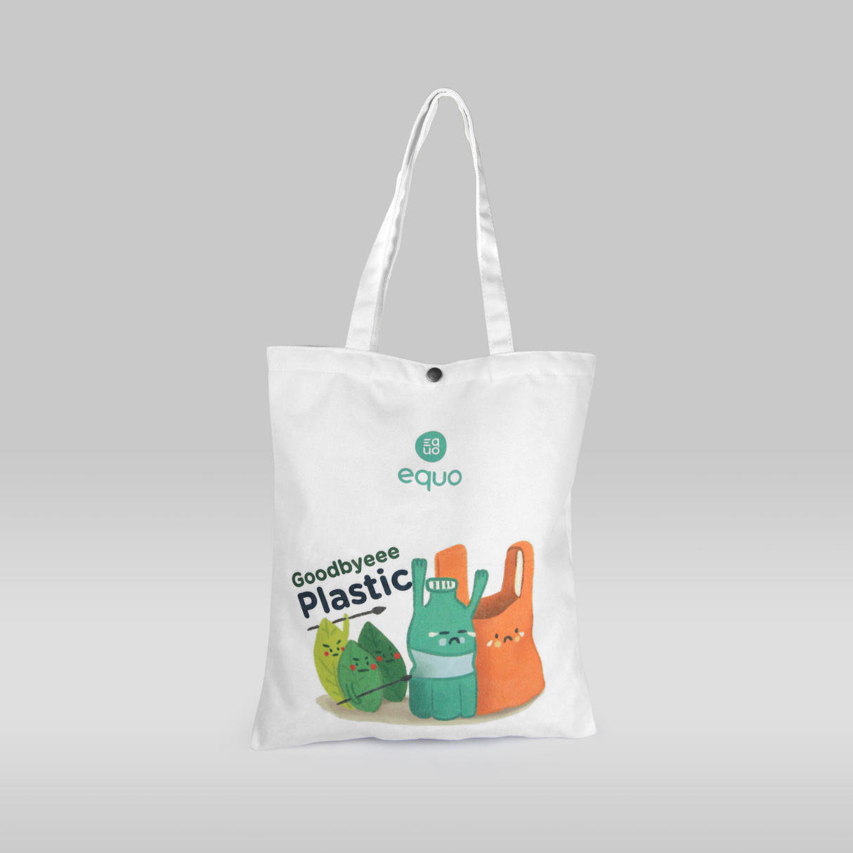 EQUO Goodbye Plastic Canvas Tote Bag - EQUO