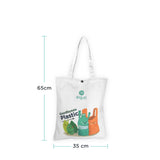 EQUO Goodbye Plastic Canvas Tote Bag