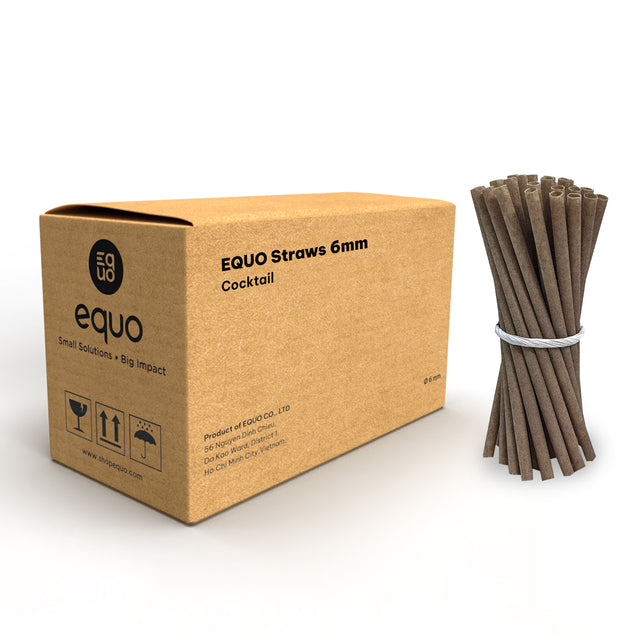 Coffee Drinking Straws (Wholesale/Bulk), Cocktail Size - 1000 count - EQUO