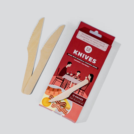 Wooden Knives - Pack of 15 - EQUO