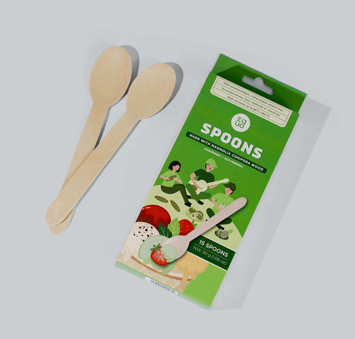 Wooden Spoons - Pack of 15 - EQUO