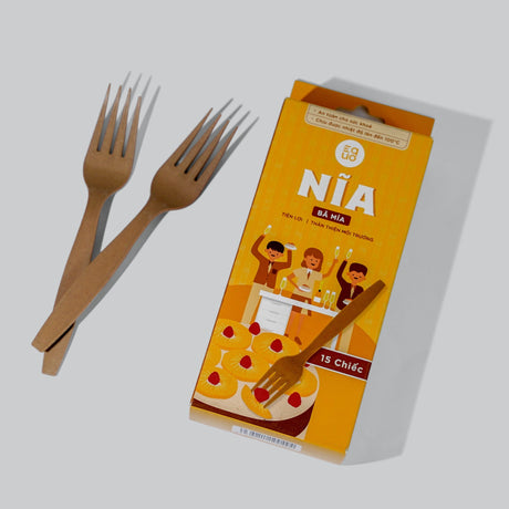 Nĩa Từ Bã Mía - Hộp 15 Cái - EQUO