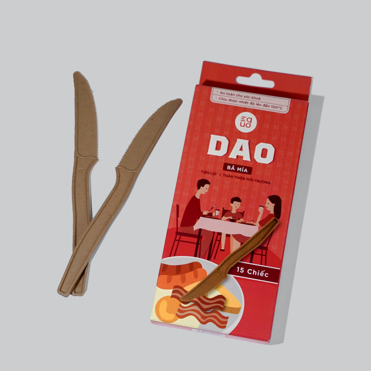 Dao Từ Bã Mía - Hộp 15 Cái - EQUO