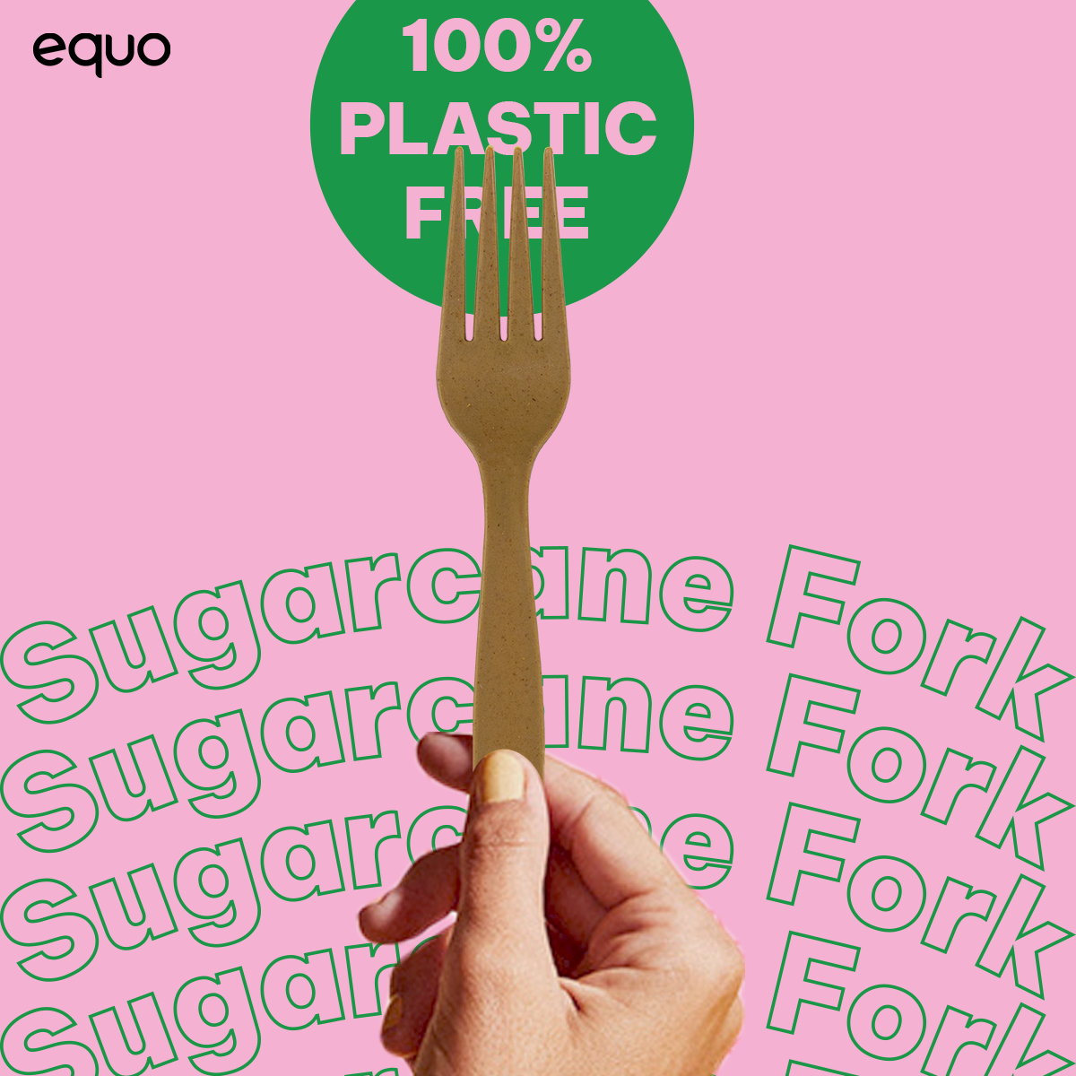 EQUO Sugarcane Forks (Wholesale/Bulk) - 1000 count - EQUO