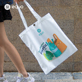 EQUO Goodbye Plastic Canvas Tote Bag