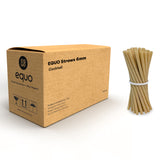 Sugarcane Drinking Straws (Wholesale/Bulk), Cocktail Size - 1000 count - EQUO