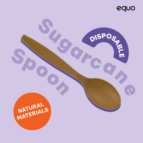 EQUO Sugarcane Spoons (Wholesale/Bulk) - 1000 count - EQUO